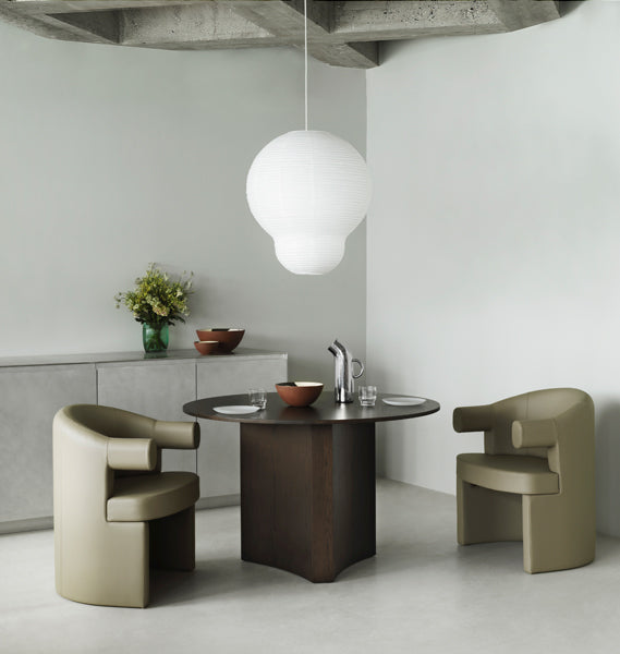 Bue Table by Normann Copenhagen, showing bue table in live shot.
