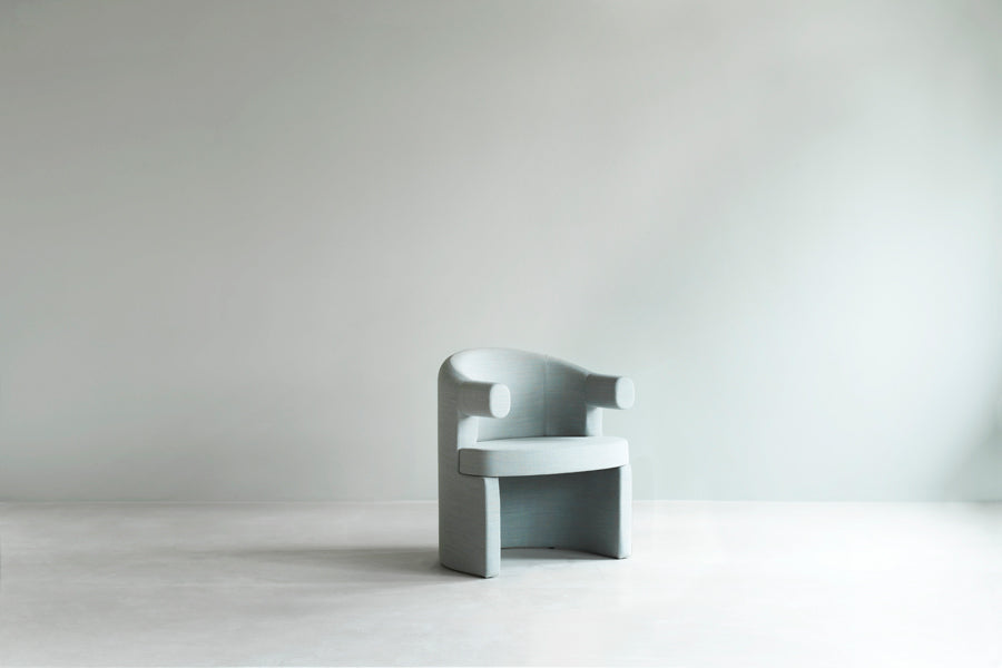 Burra Chair by Normann Copenhagen, showing burra chair in live shot.