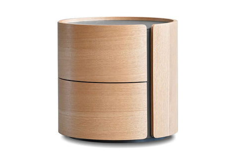 Burrow Night Table by Mobital - White Oak Veneer.