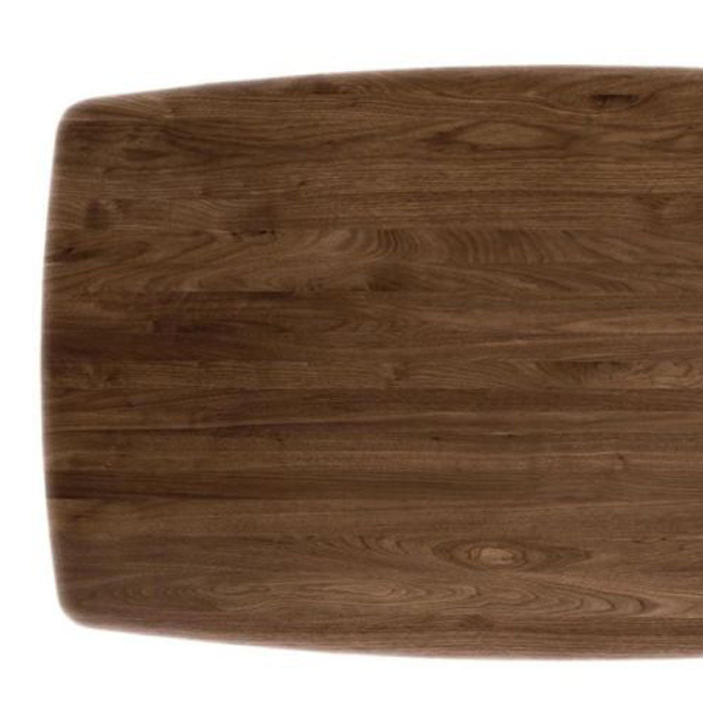Butterfly Fixed Top Dining Table by Copeland Furniture, showing closeup view of butterfly fixed top dining table.