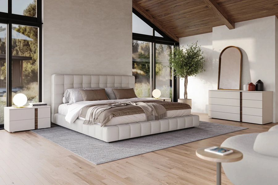 Caelen Bed (Clearance) by Modloft, showing caelen bed (clearance) in live shot.