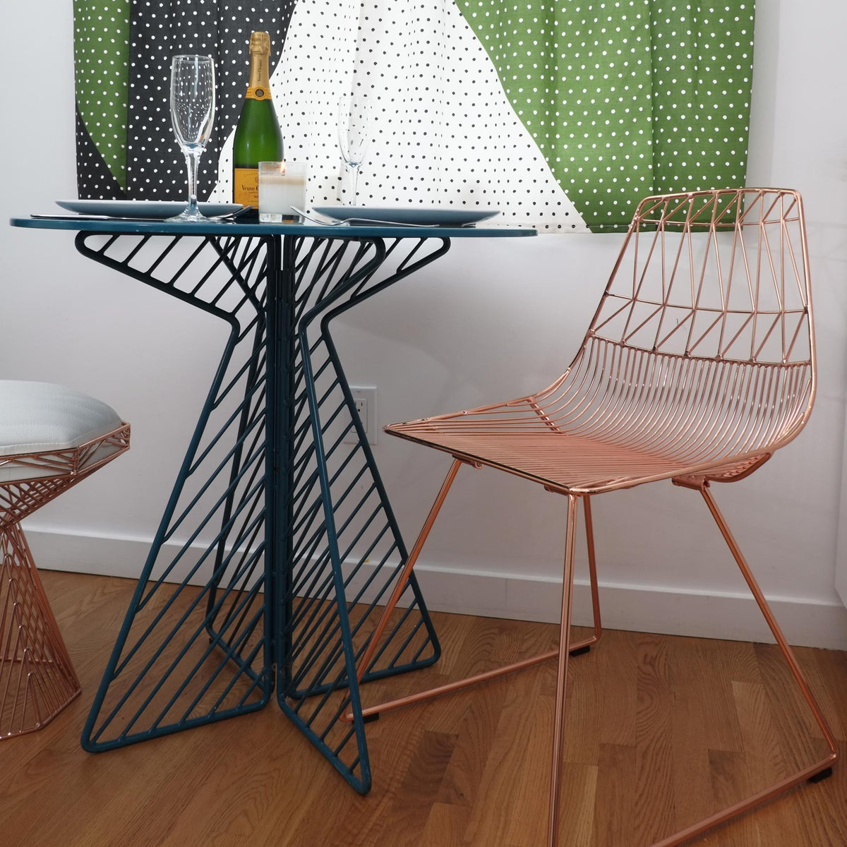 Cafe Table by Bend, showing cafe table in live shot.