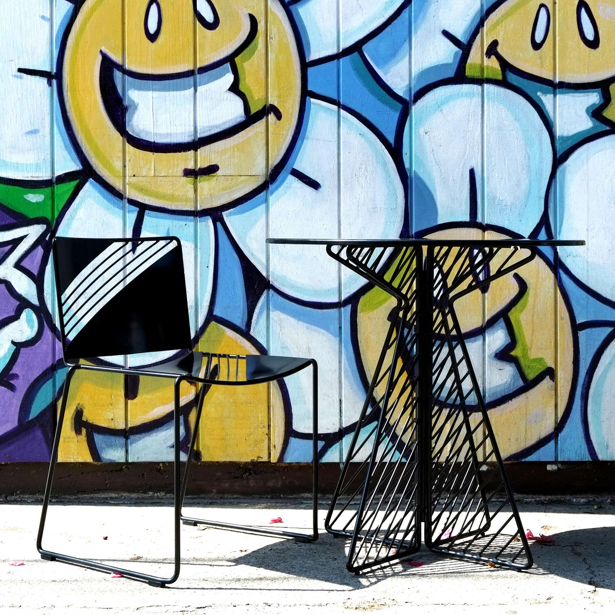 Cafe Table by Bend, showing cafe table in live shot.