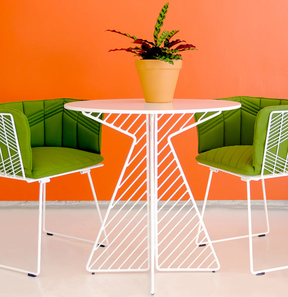 Cafe Table by Bend, showing cafe table in live shot.