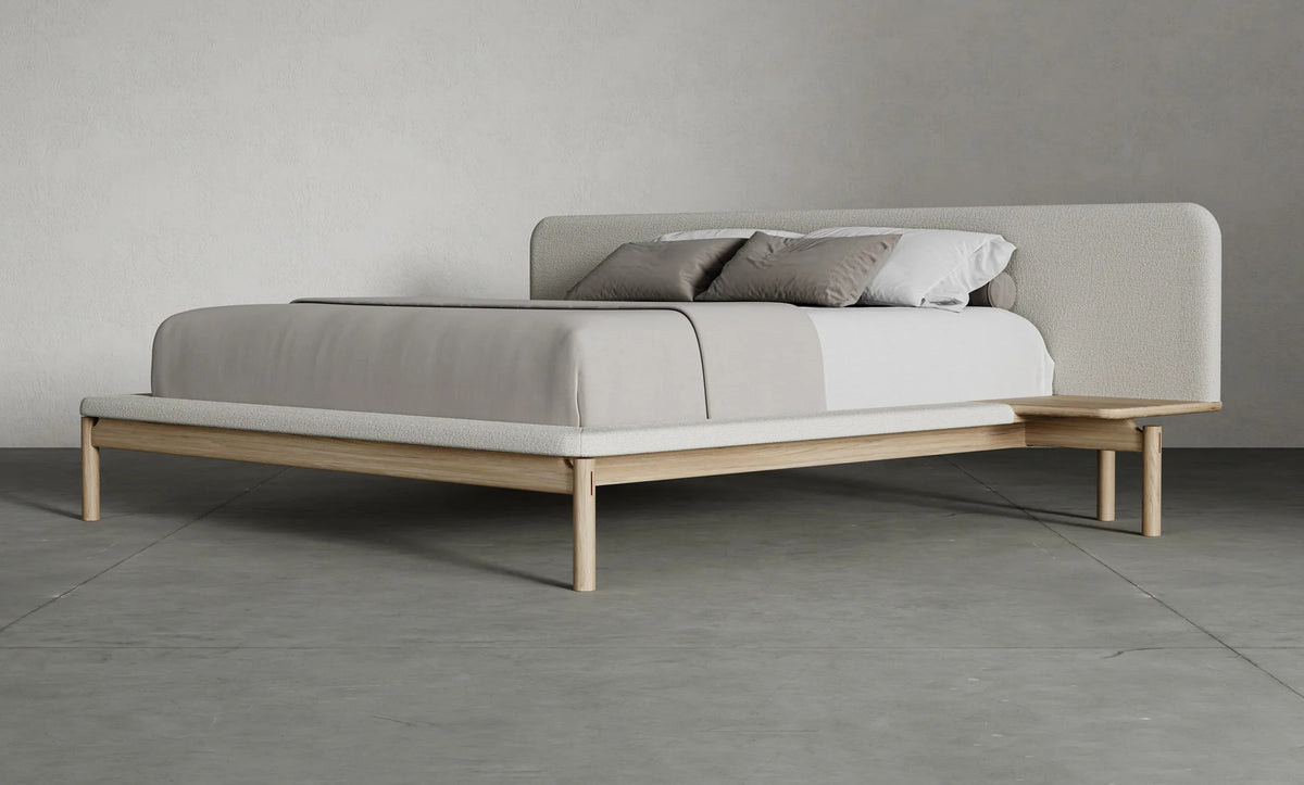 Calder Bed by Viesso, showing calder bed in live shot.