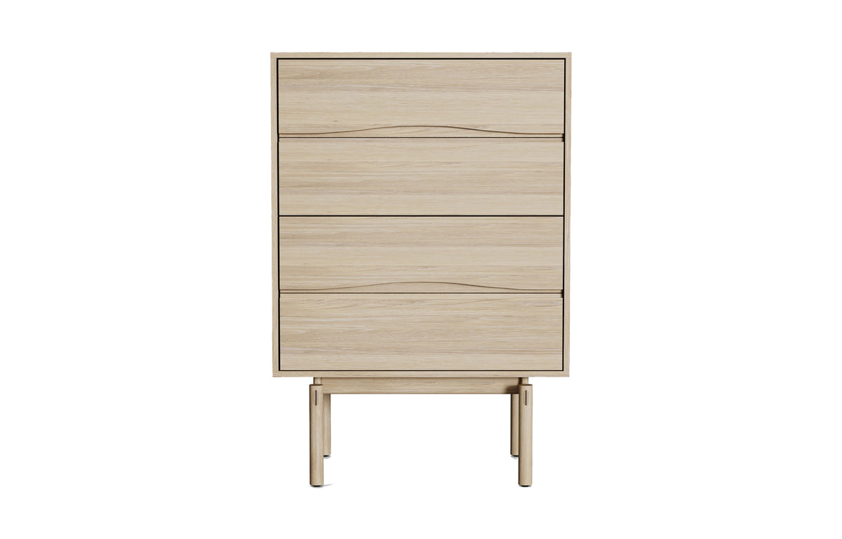 Calder Chest by Viesso - White Washed Oak.