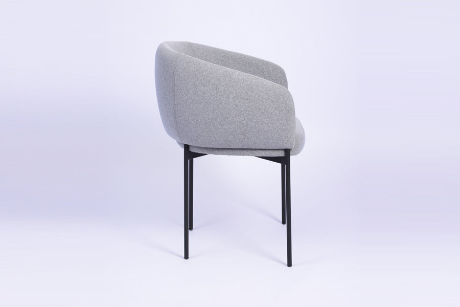 Camarosa Chair by Kollektiff, showing camarosa chair in live shot.