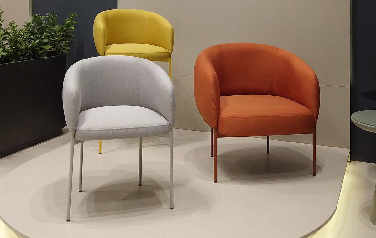 Camarosa Lounge Chair by Kollektiff, showing camarosa lounge chairs in live shot.