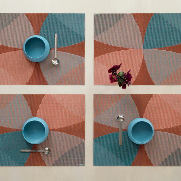 Canopy Placemat by Chilewich, showing canopy placemats in live shot.
