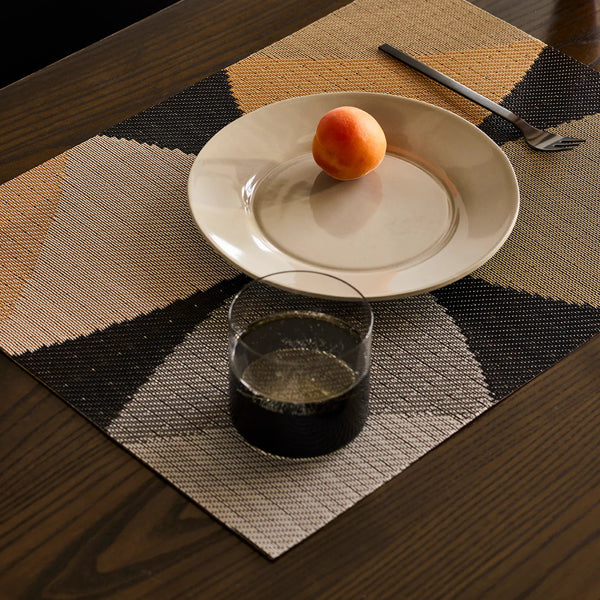 Canopy Placemat by Chilewich, showing canopy placemat in live shot.