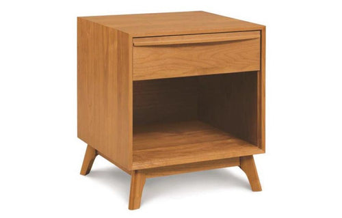 Catalina Nightstand by Copeland Furniture - 1 Drawer Nightstand, Natural Cherry.