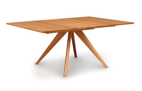 Catalina Square with Easystow Extension Table by Copeland Furniture - Natural Cherry.