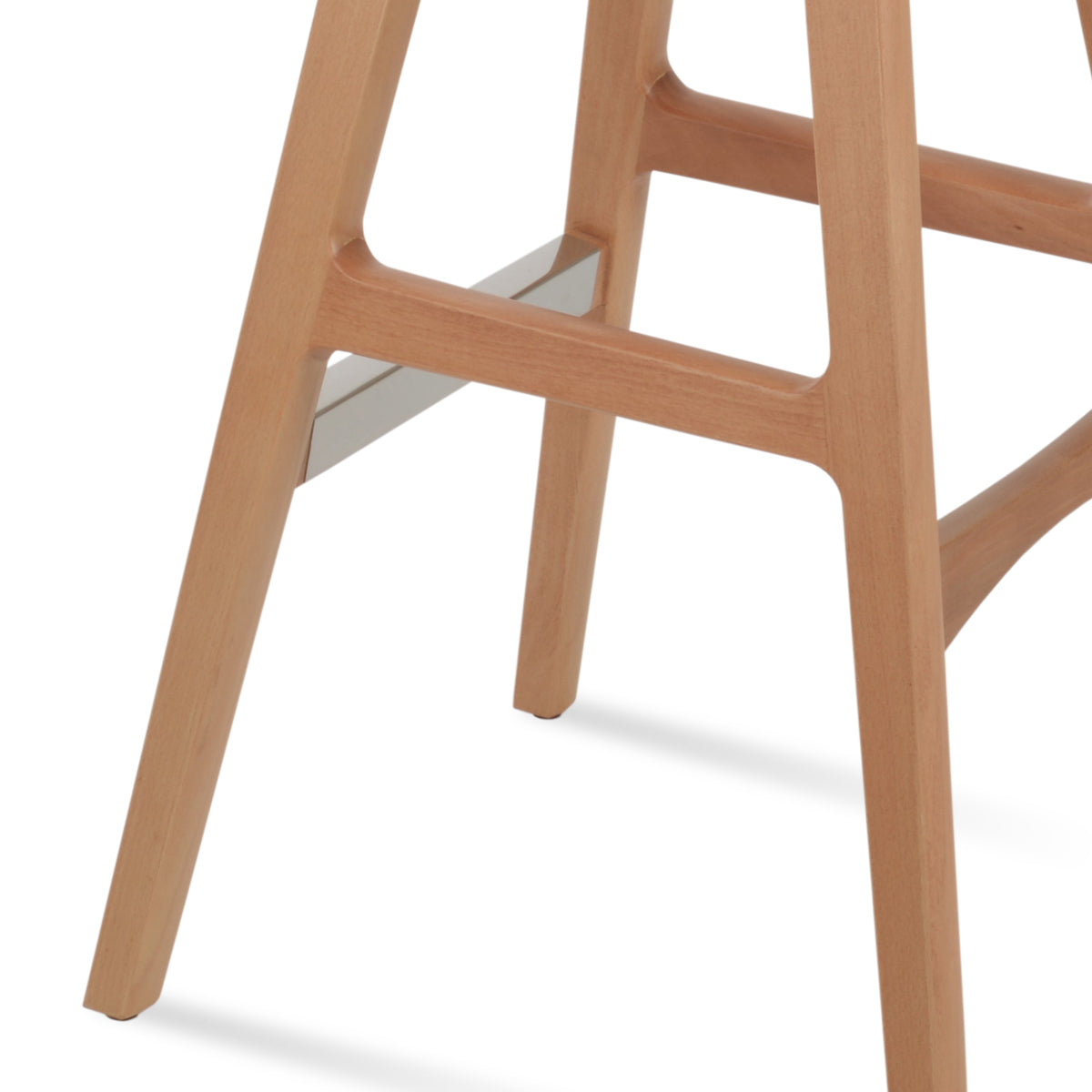 Cattelan PR-Wood Stool by SohoConcept, showing closeup view of cattelan pr-wood stool in beech natural wood/natural ash wood.