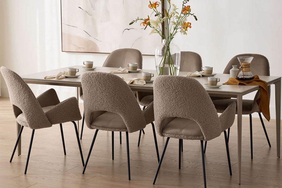 Cayman Dining Table by Mobital, showing cayman dining table in live shot.