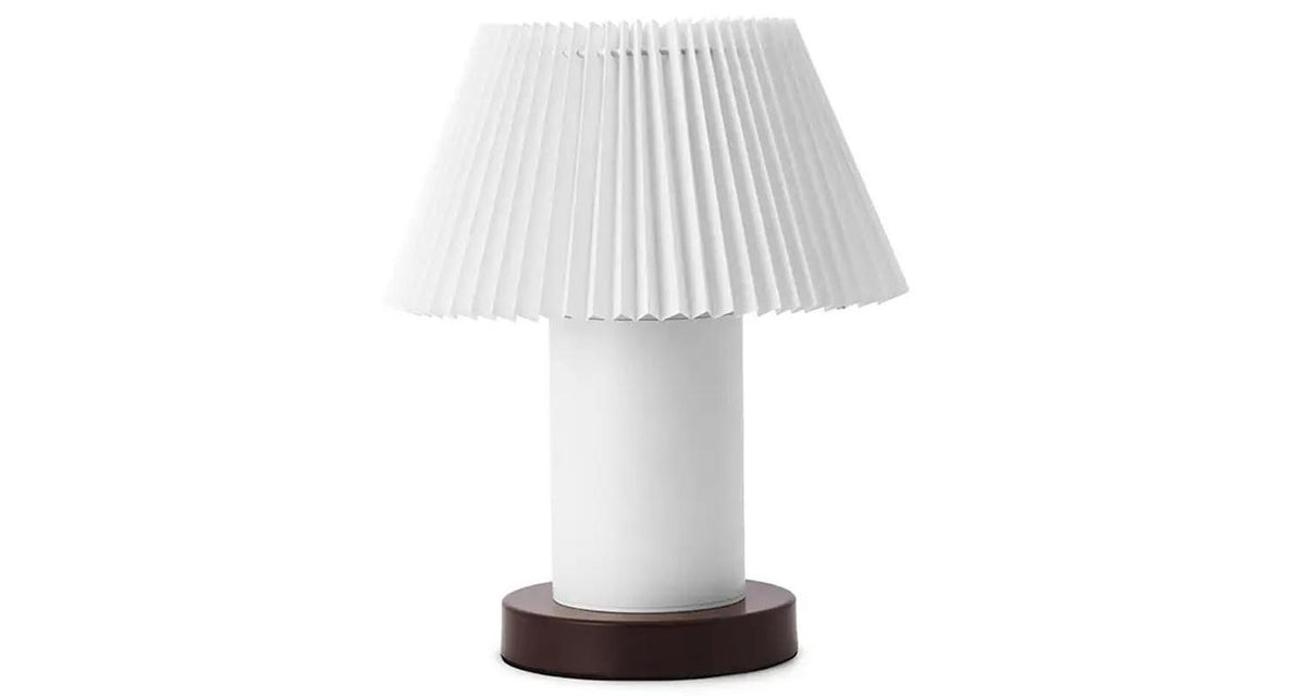 Cellu Table Lamp by Normann Copenhagen, showing front view of cellu table lamp.