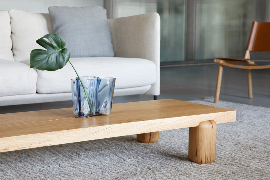 Centenniale Coffee Table by Nikari, showing closeup view of contenniale coffee table in live shot.