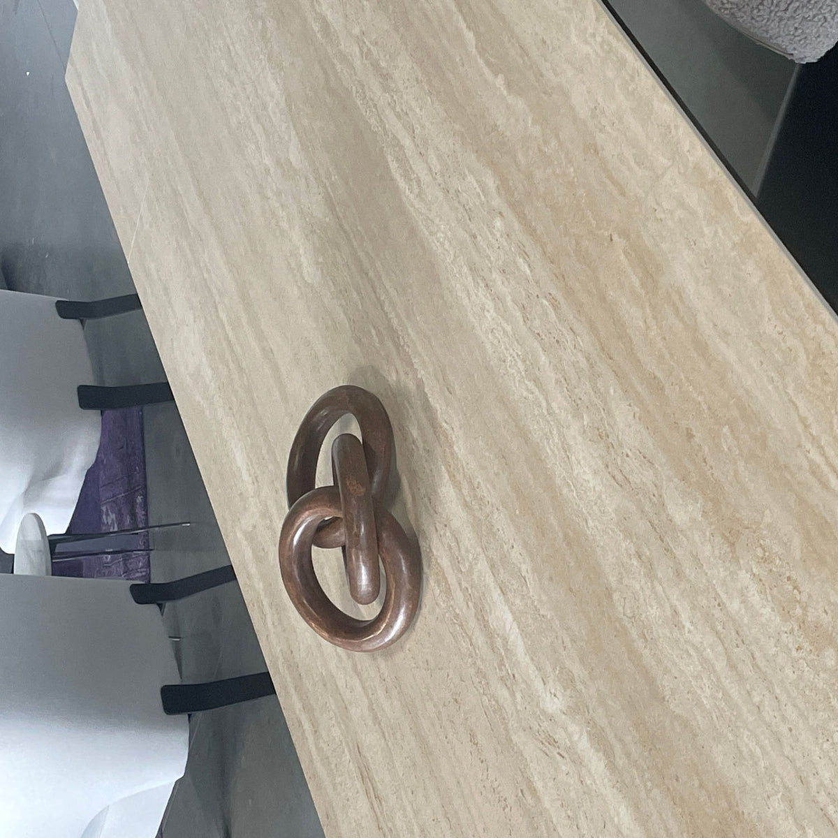 Century Extension Dining Table by Mobital, showing closeup view of century extension dining table.