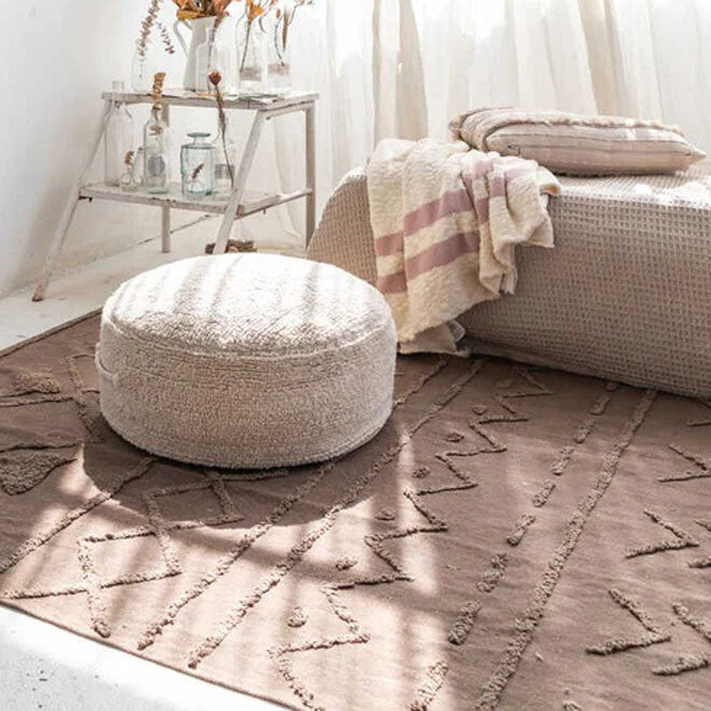 Chill Pouf by Lorena Canals, showing chill pouf in live shot.