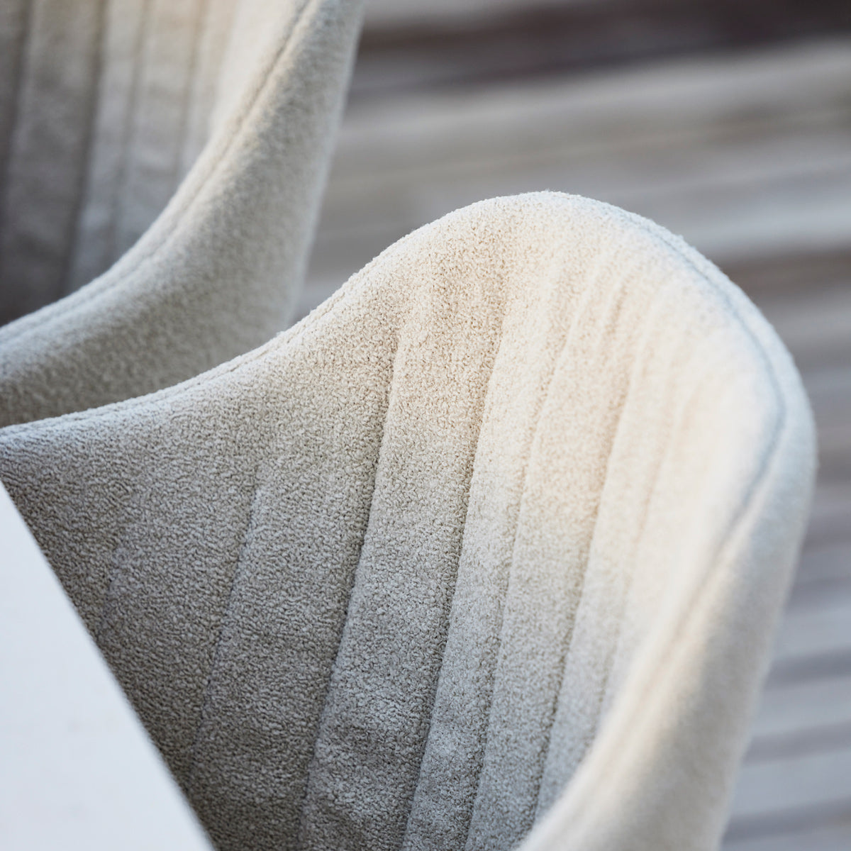 Choice 4 Legs Outdoor Chair by Cane-Line, showing closeup view of choice 4 legs outdoor chairs in live shot.