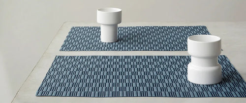 Chord Placemat by Chilewich, showing chord placemats in live shot.