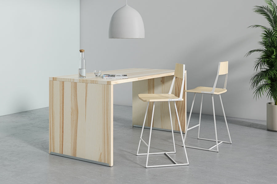 Clarkester Stool by Tronk Design, showing clarkester stools in live shot.
