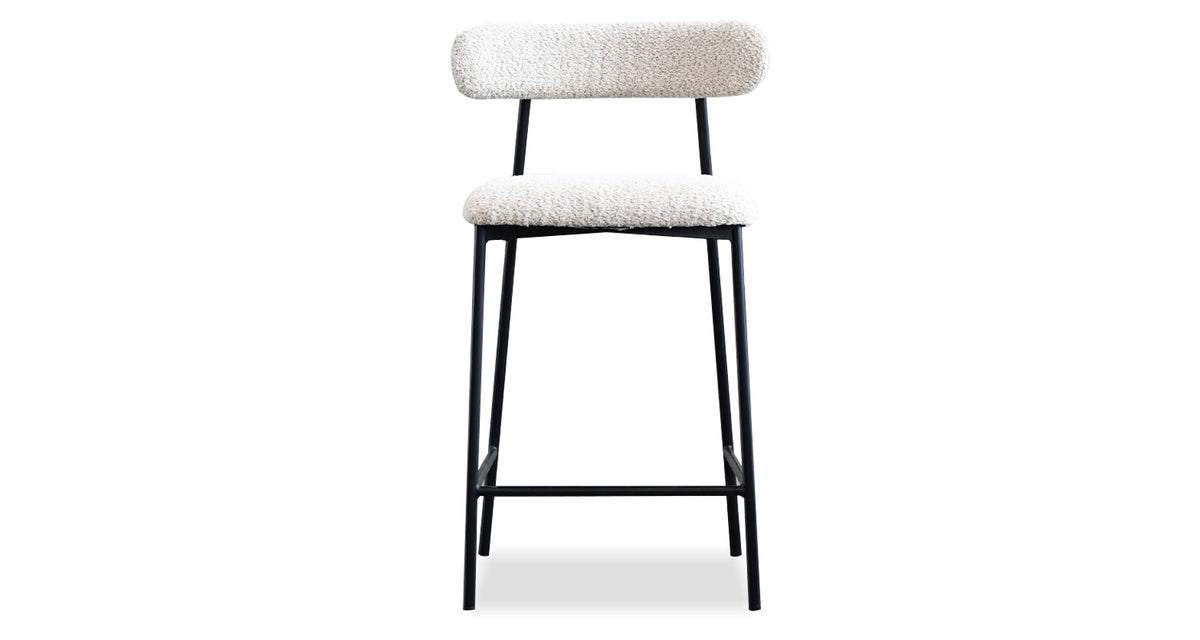 Cleo Counter Stool by Mobital, showing front view of cleo counter stool.