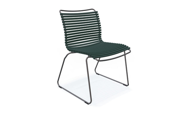 Click Dining Chair by Houe - Armless, Pine Green Lamellas.