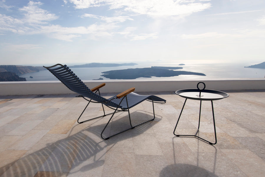 Click Outdoor Sunchair by Houe, showing click outdoor sunchair in live shot.