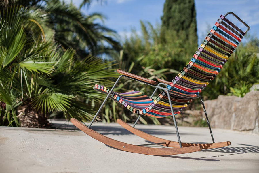 Click Rocking Chair by Houe, showing click rocking chair in live shot.