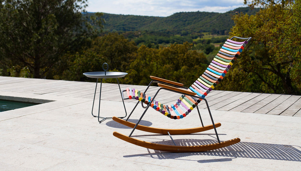 Click Rocking Chair by Houe, showing click rocking chair in live shot.