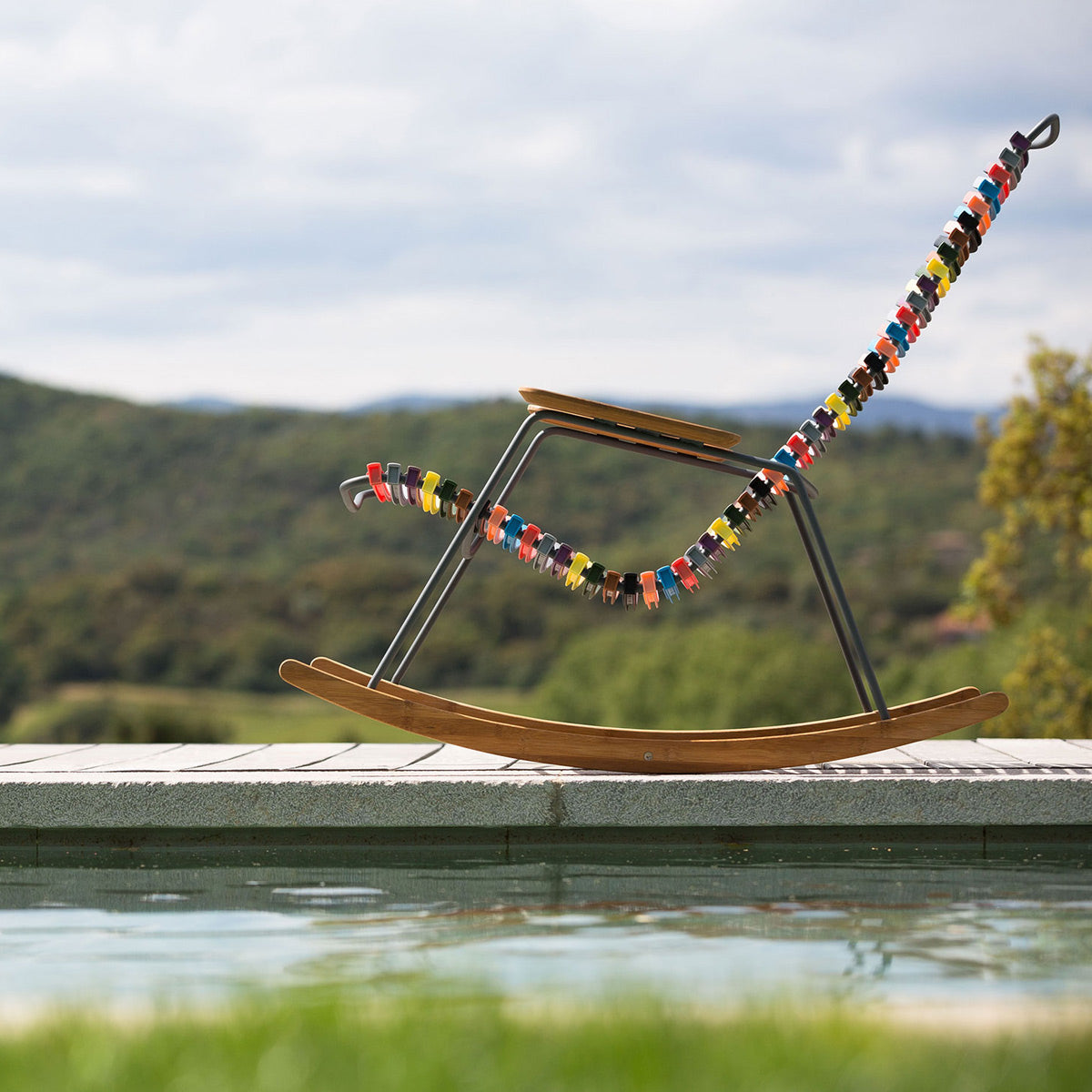 Click Rocking Chair by Houe, showing click rocking chair in live shot.