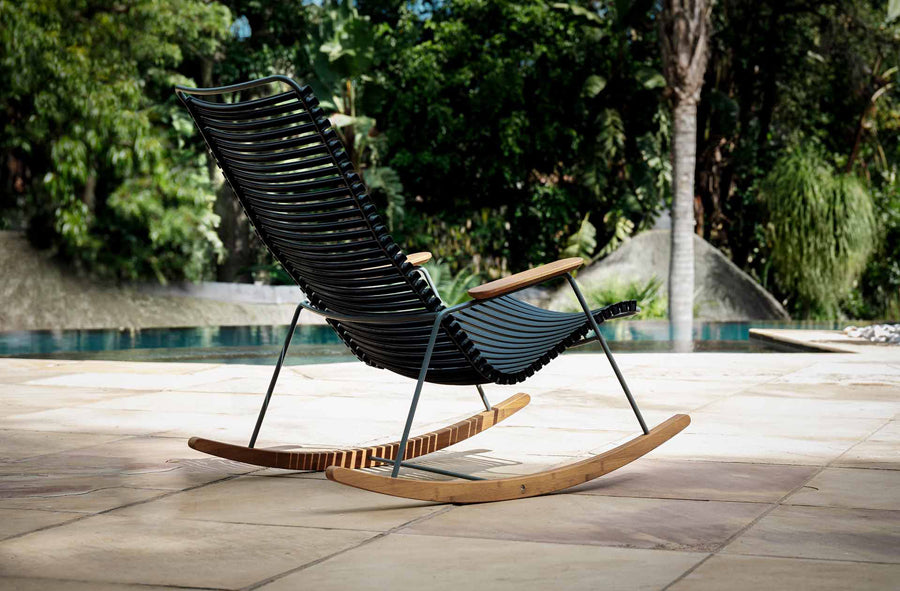 Click Rocking Chair by Houe, showing click rocking chair in live shot.