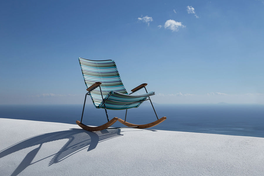 Click Rocking Chair by Houe, showing click rocking chair in live shot.