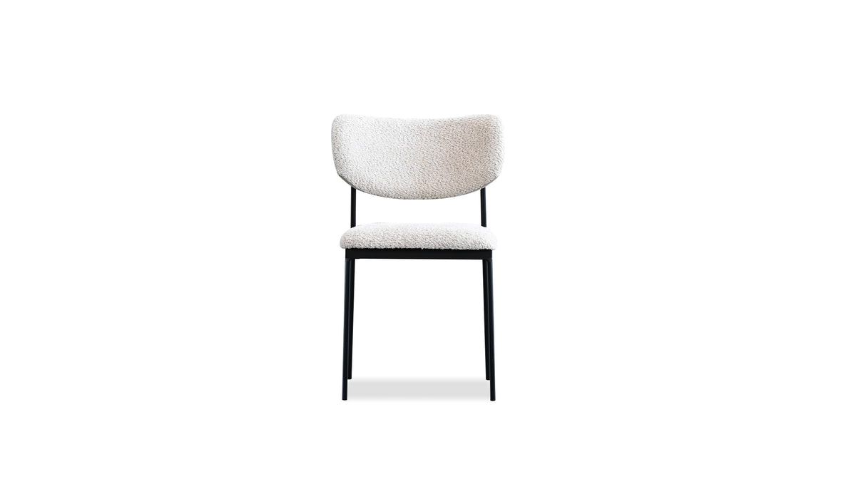 Clique Dining Chair by Mobital, showing front view of clique dining chair.