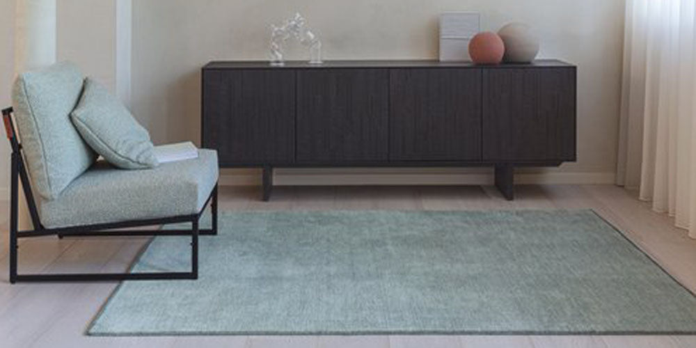 Coastal 269.001.400 Hand Woven Rug by Ligne Pure, showing coastal 269.001.400 hand woven rug in live shot.