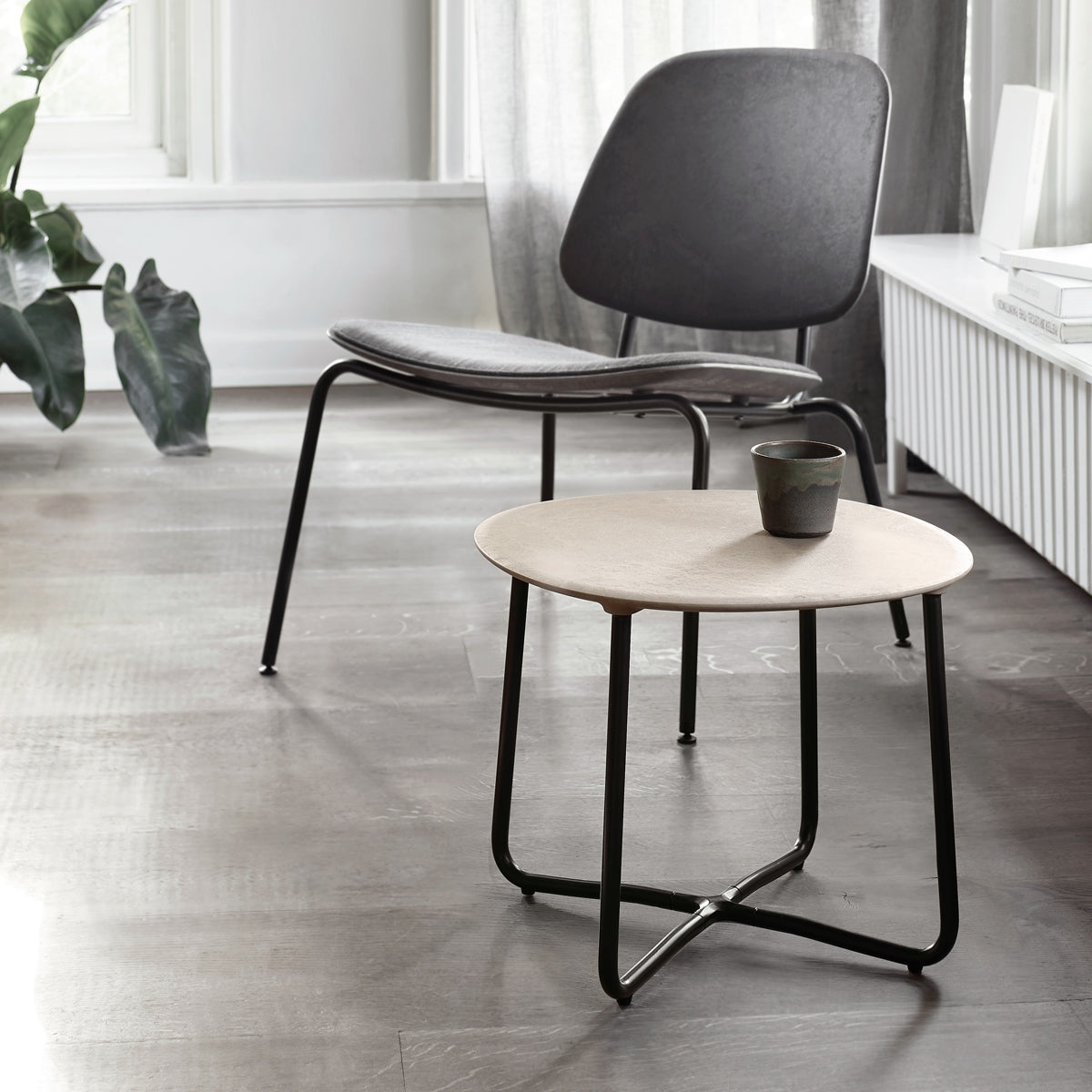 Compound Lounge Chair by Mater, showing compound lounge chair in live shot.