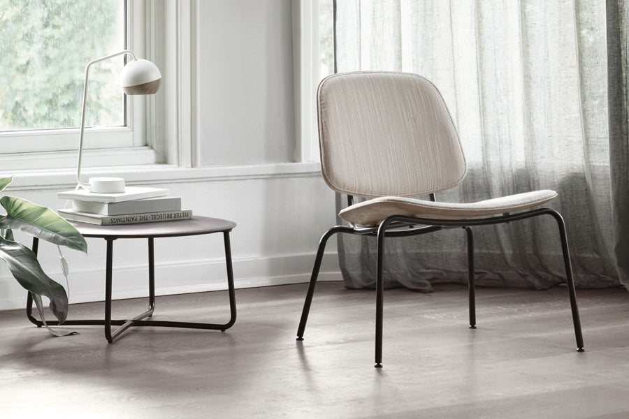 Compound Lounge Chair by Mater, showing compound lounge chair in live shot.