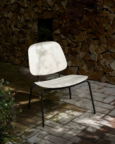 Compound Lounge Chair by Mater, showing compound lounge chair in live shot.