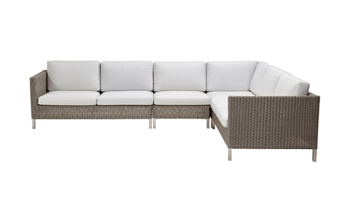 Connect Lounge Configuration 2 by Cane-Line - Taupe/White.