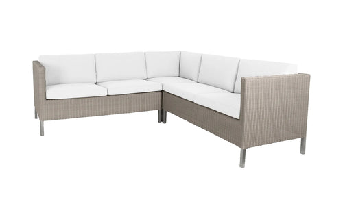 Connect Dining Lounge Configuration 20 by Cane-Line - Taupe/White.