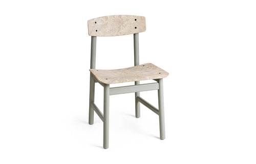 Conscious 3162 Chair by Mater - Grey Painted Beech, Grey Wood Waste.