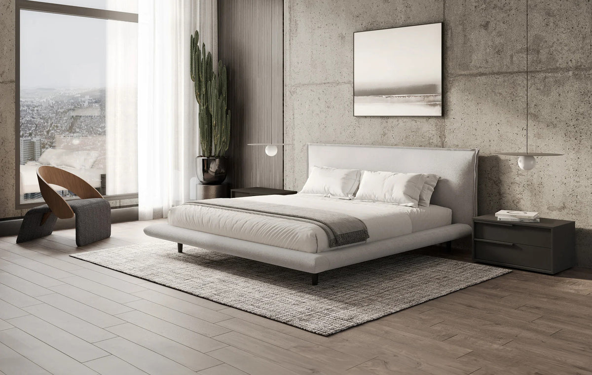 Corwin Bed by Viesso, showing corwin bed in live shot.