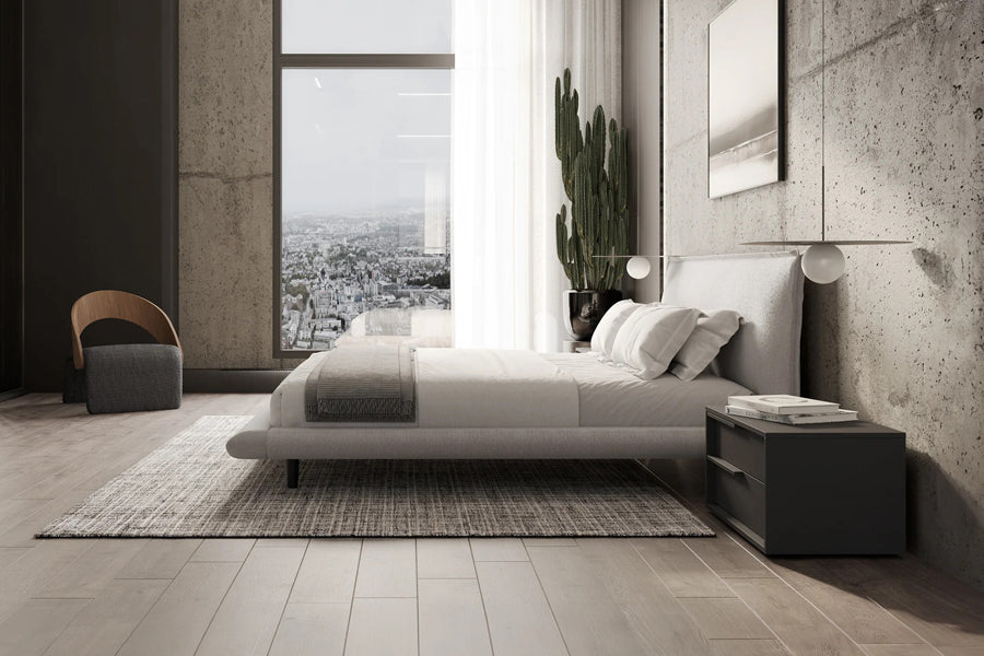 Corwin Bed by Viesso, showing corwin bed in live shot.