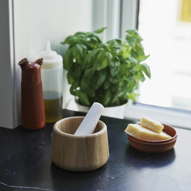 Craft Mortar & Pestle by Normann Copenhagen, showing craft mortar & pestle in live shot.