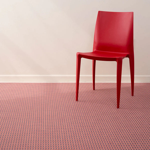 Crane Woven Floor Rug by Chilewich, showing crane woven floor rug in live shot.