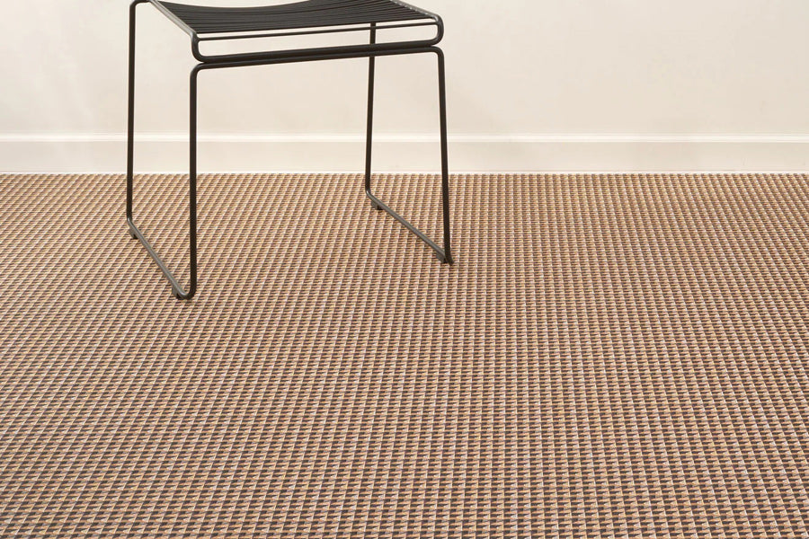 Crane Woven Floor Rug by Chilewich, showing crane woven floor rug in live shot.
