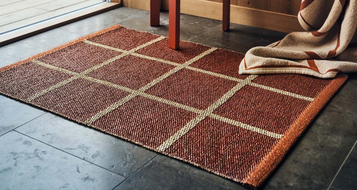 CRISS POP Runner Rug by Pappelina, showing criss pop runner rug in live shot.