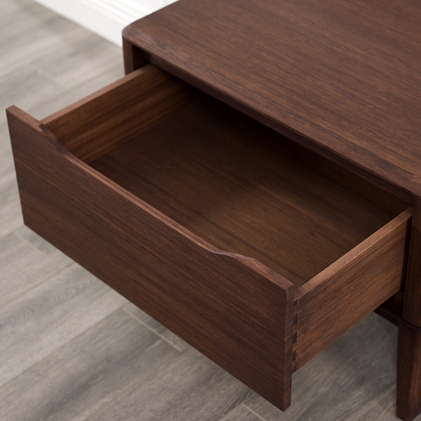 Currant Bedroom Collection by Greenington, showing closeup view of currant bedroom collection in live shot.