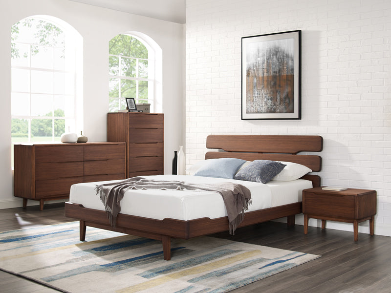 Currant Five Drawer Chest by Greenington, showing currant five drawer chest in live shot.