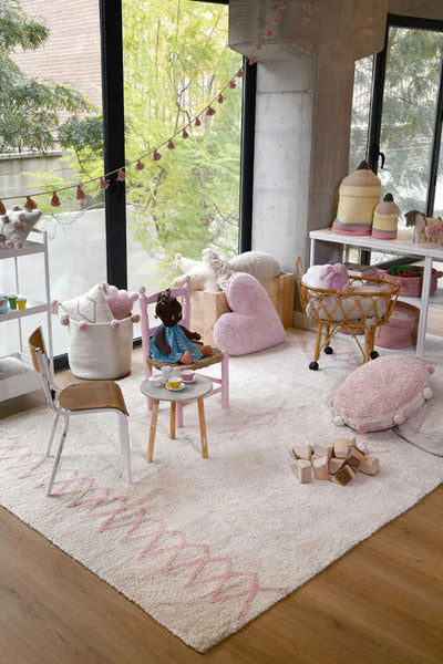 Star Cushion by Lorena Canals, showing star cushion in live shot.